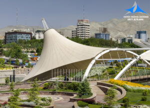 mái che kiến trúc bạt căng kéo