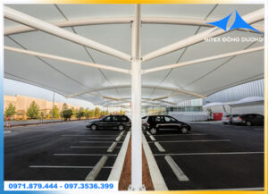 MAI CHE NHA XE BAT CANG KEO PVDF 9