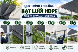 Quy trinh thi cong bat luoi HDPE dung ky thuat an toan tu A Z cua Hitex Dong DUong