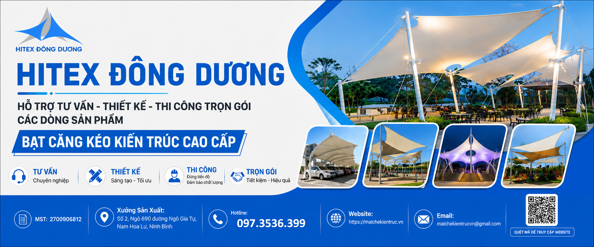 Ho tro tu van thiet ke thi cong tron goi cac dong san pham bat cang keo kien truc cao cap Hitex Dong Duong 1